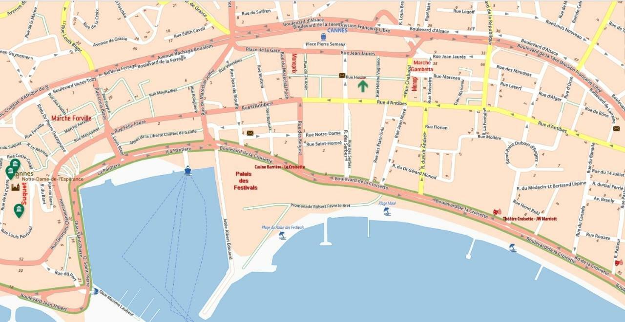 Cannes Hoche Palais Des Festivals Daire Dış mekan fotoğraf